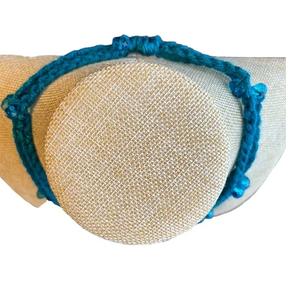 Handmade Crochet Beaded Butterfly Pendant Necklace Cottagecore - Picture 2 of 13